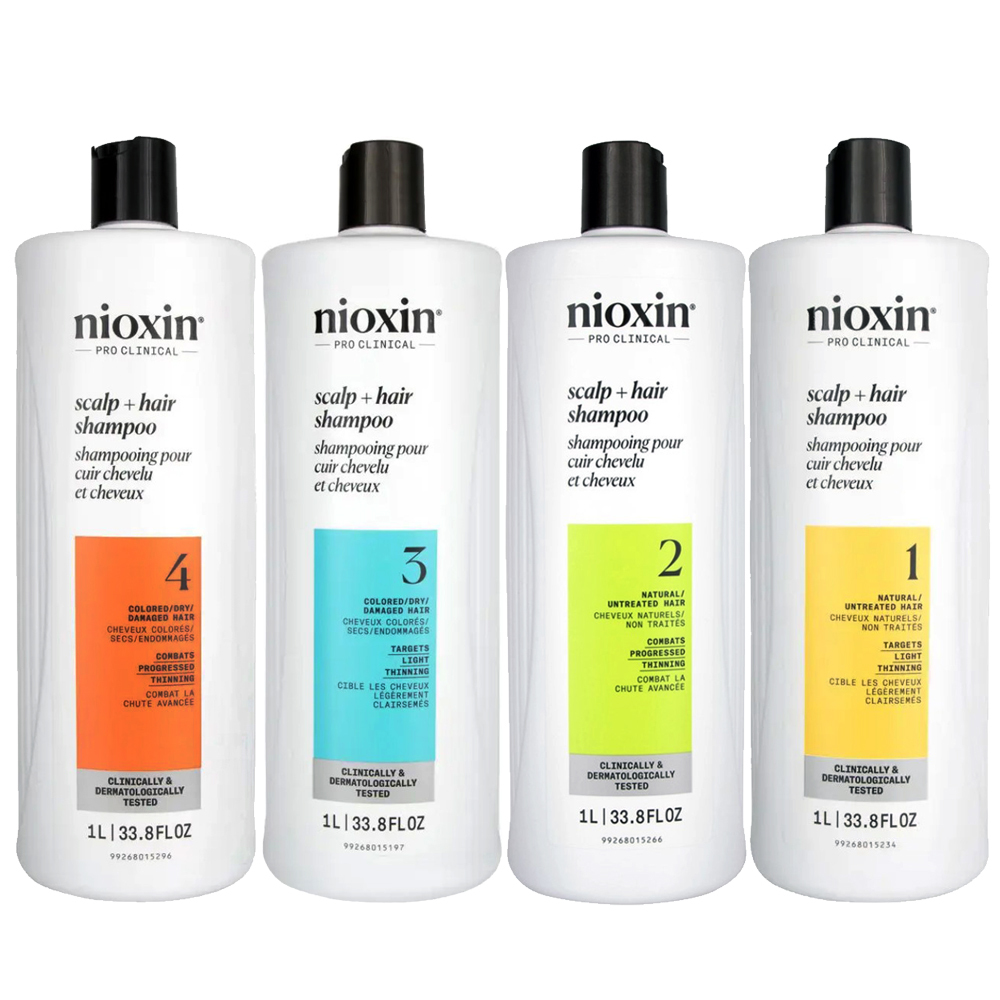 NIOXIN 麗康絲 新賦活系列 #1/#2/#3/#4 頭皮潔淨露 1000ml - 多款任選