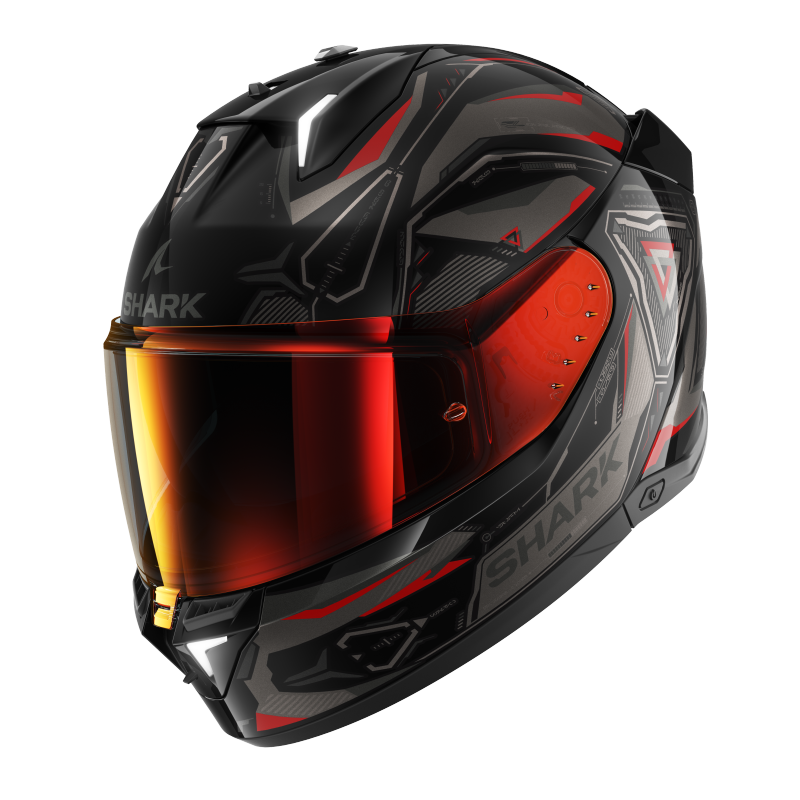 SHARK SKWAL-i3 LINIK 黑紅 彩繪