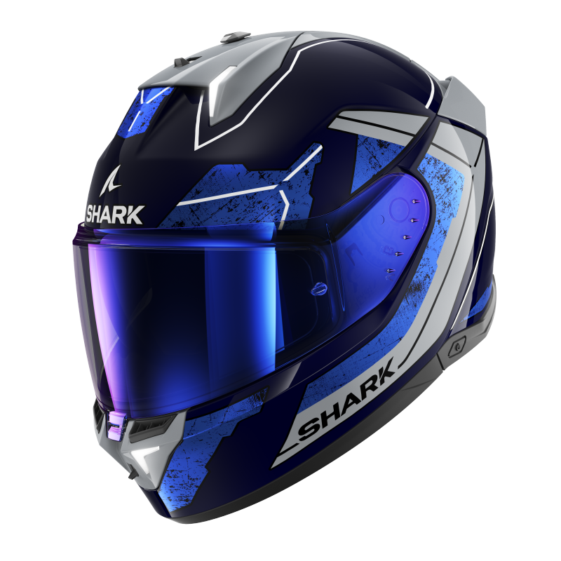 SHARK SKWAL-i3 RHAD 黑藍灰 彩繪
