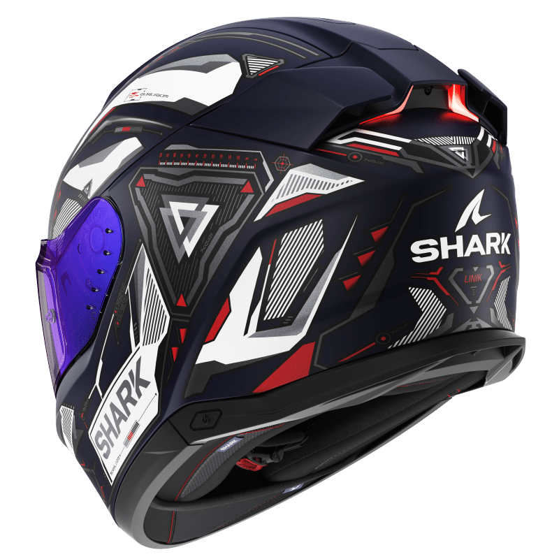 SHARK SKWAL-i3 LINIK 黑白紅 彩繪