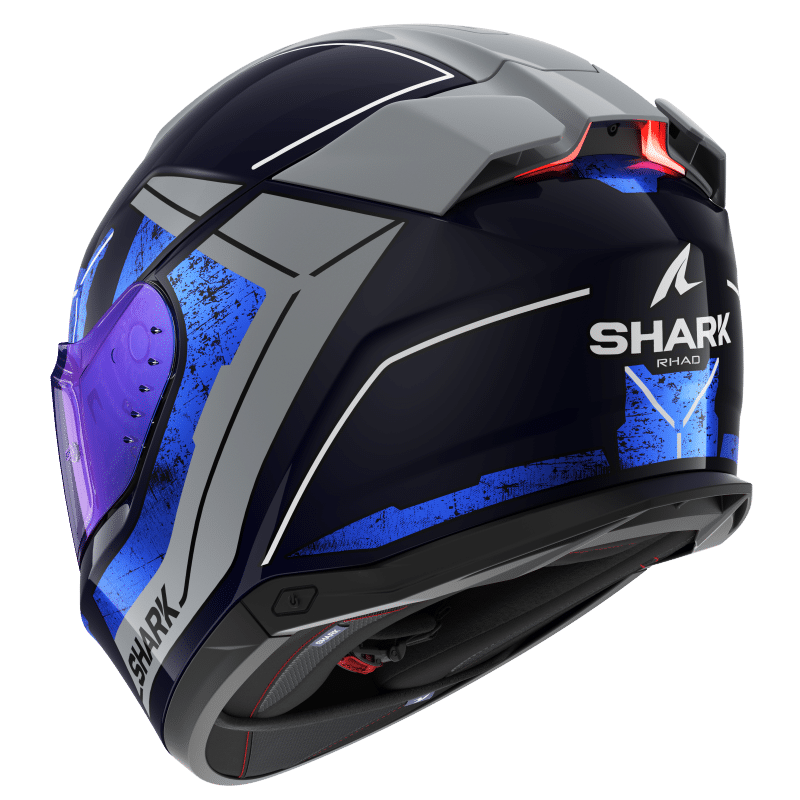 SHARK SKWAL-i3 RHAD 黑藍灰 彩繪