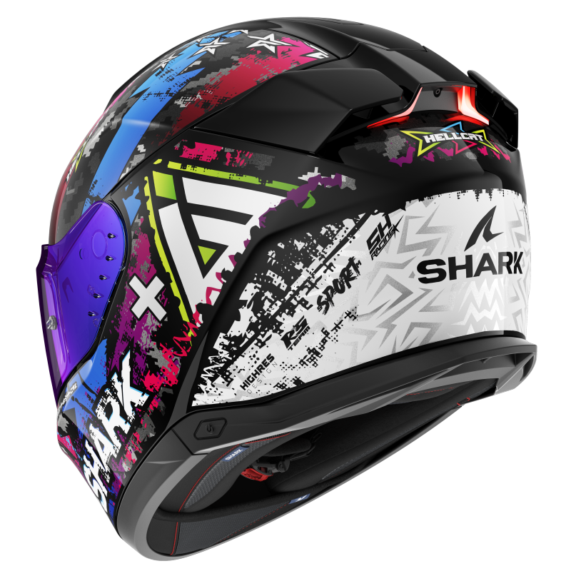 SHARK SKWAL-i3 HELLCAT 黑藍粉紫 彩繪