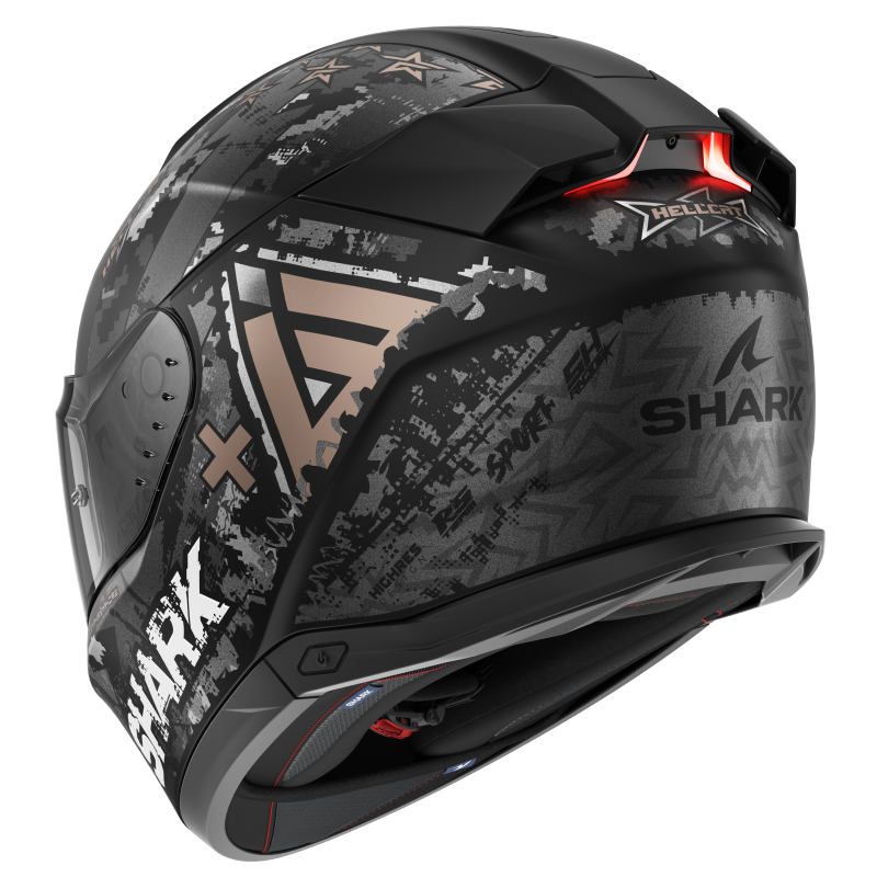 SHARK SKWAL-i3 HELLCAT 黑灰 彩繪