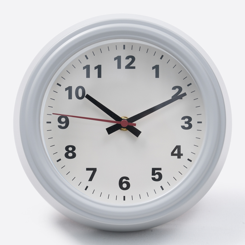 SP 電池式掛鐘/灰