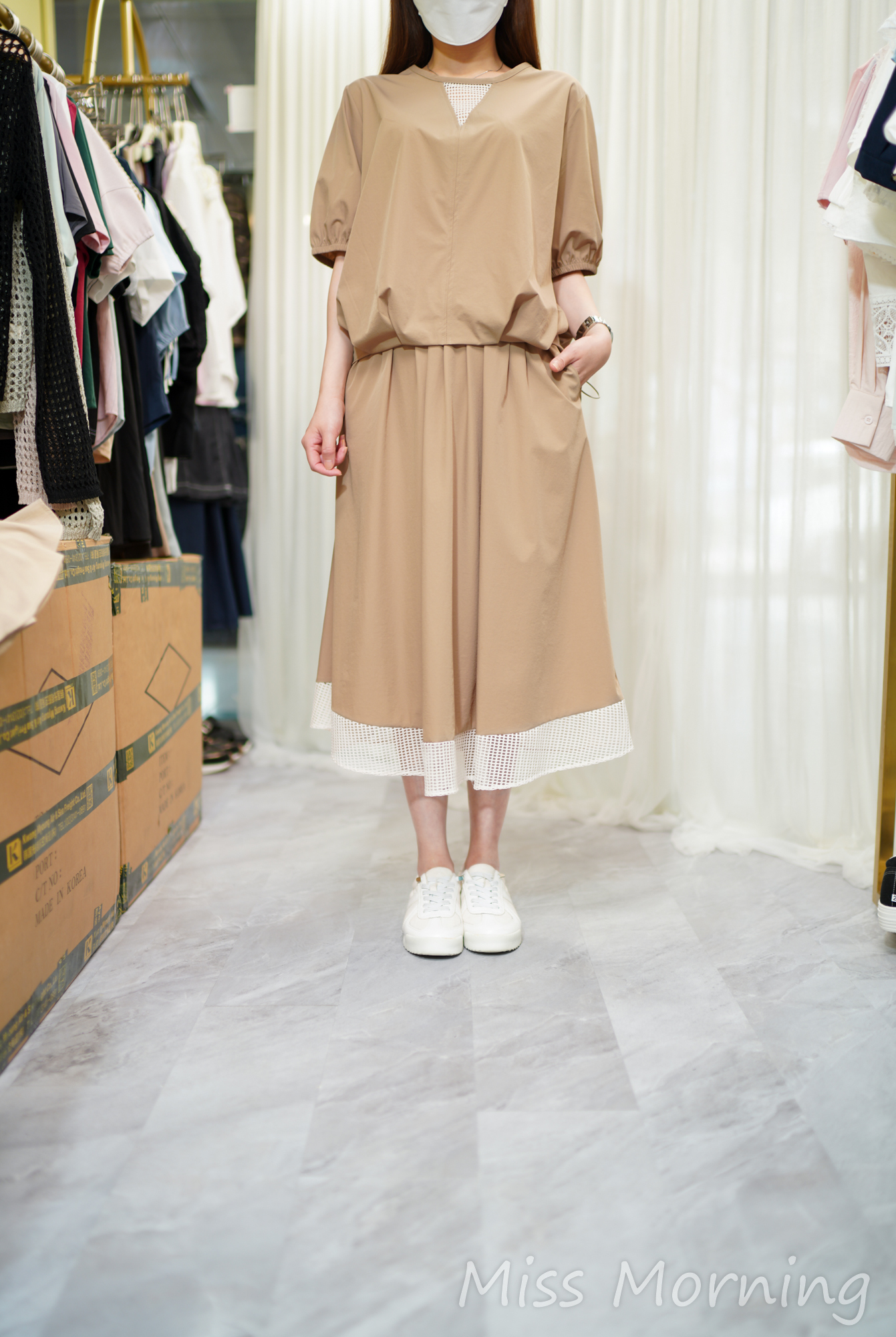 高質風衣料一套兩件(14614)