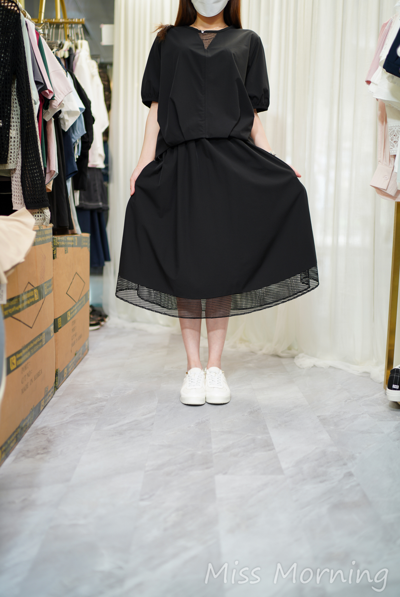 高質風衣料一套兩件(14614)