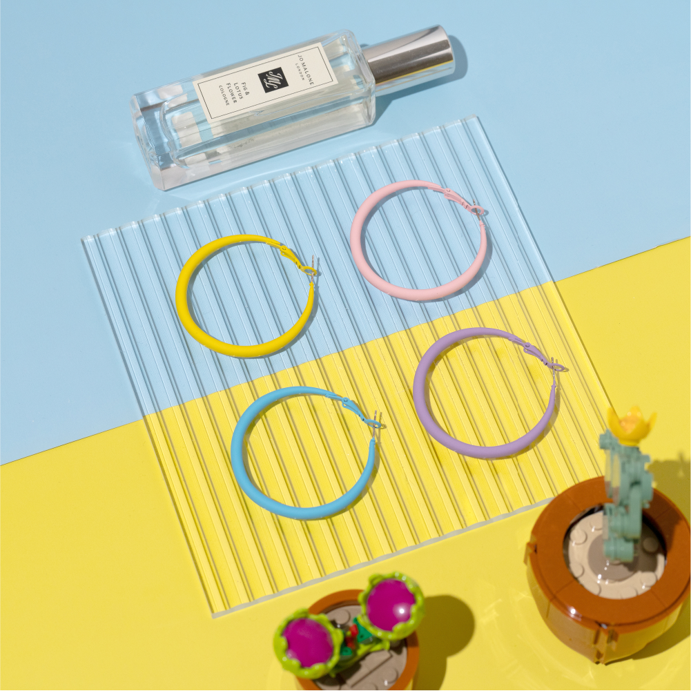 馬卡龍大耳環實拍