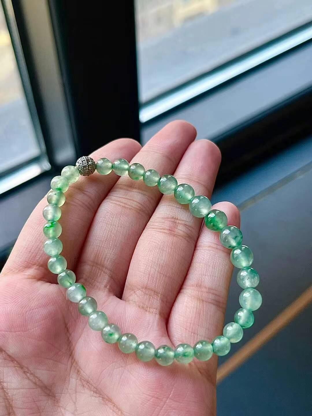 翡翠珠子手串,天然翡翠A玉, 緬甸玉, Jade, Jadeite