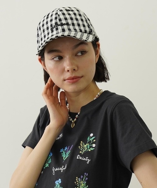 MILKFED. / GINGHAM LOGO CAP