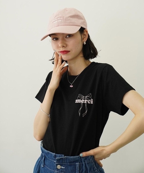 MILKFED. / MERCI RIBBON COMPACT S/S TEE