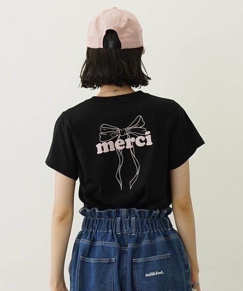 MILKFED. / MERCI RIBBON COMPACT S/S TEE