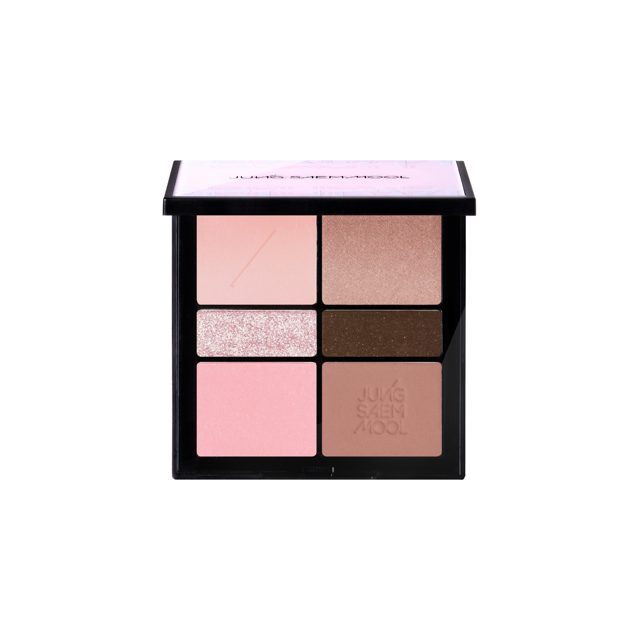 JungSaemMool beauty 專業六色眼影盤 #Red Brown