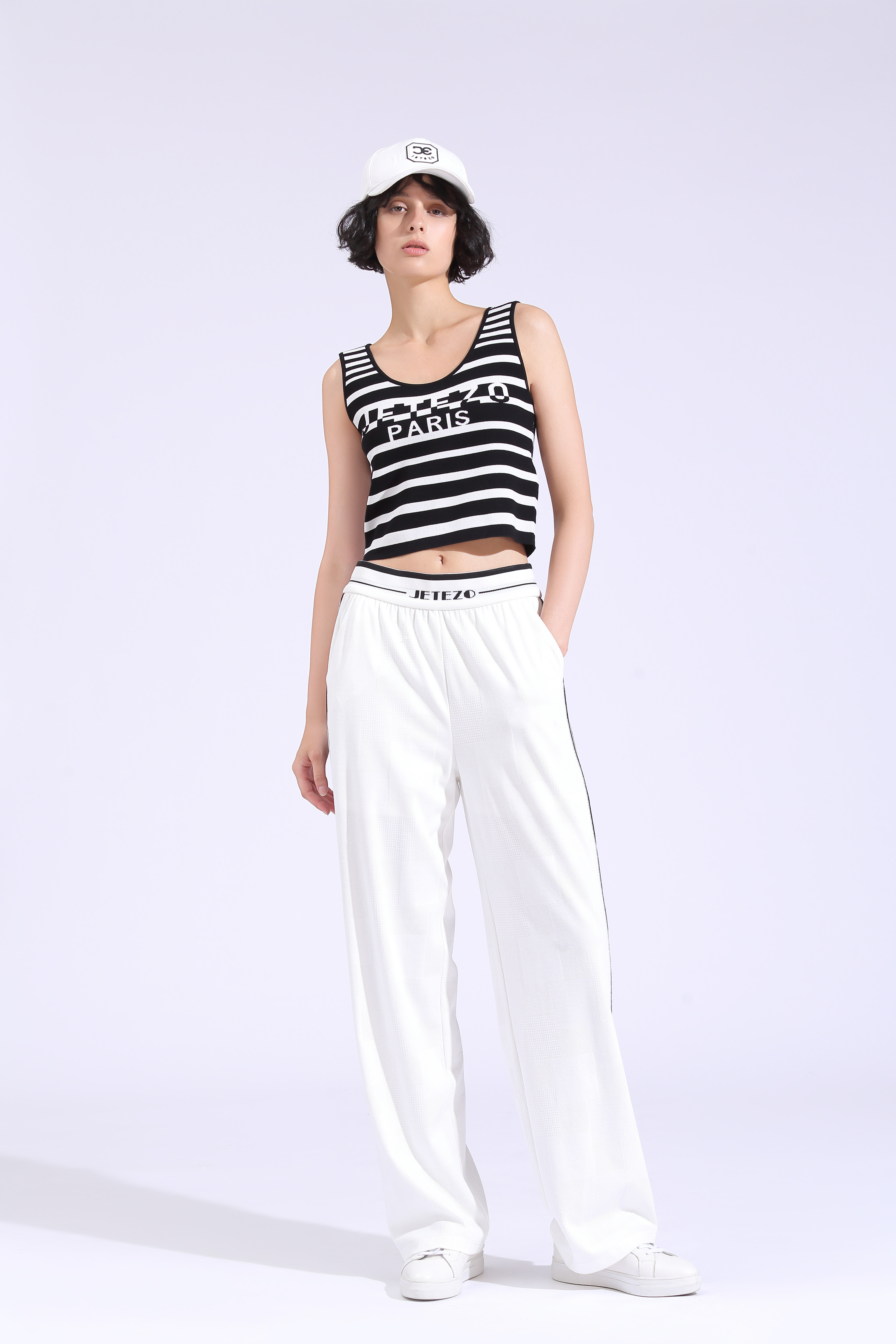 BE10309B1 側邊線條運動套裝長褲 (2色)