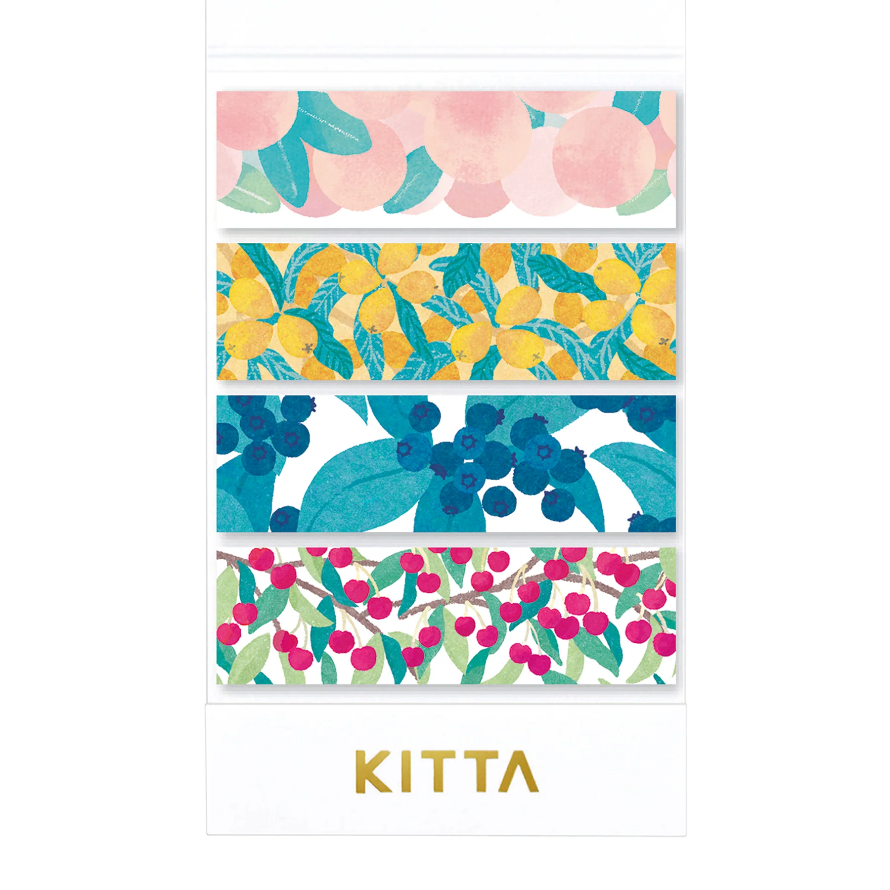 限定 KITTA 和紙膠帶 水果款(宮下和設計) 隨身攜帶和紙膠帶｜KING JIM 日本