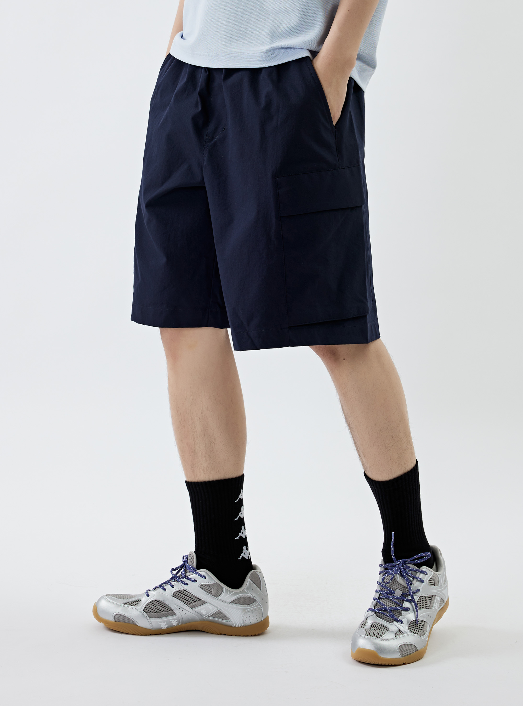 男款 立體修身休閒短褲