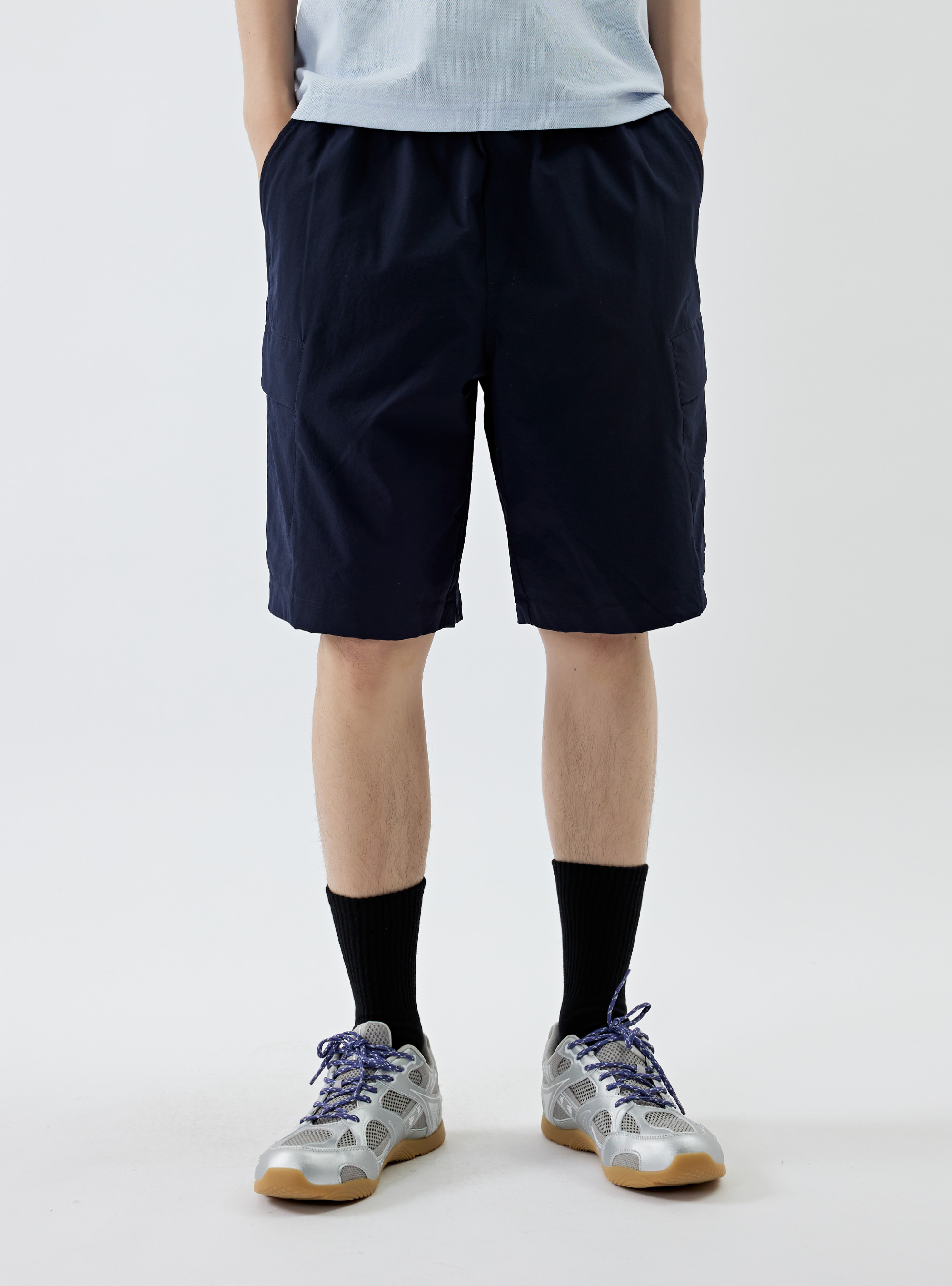 男款 立體修身休閒短褲