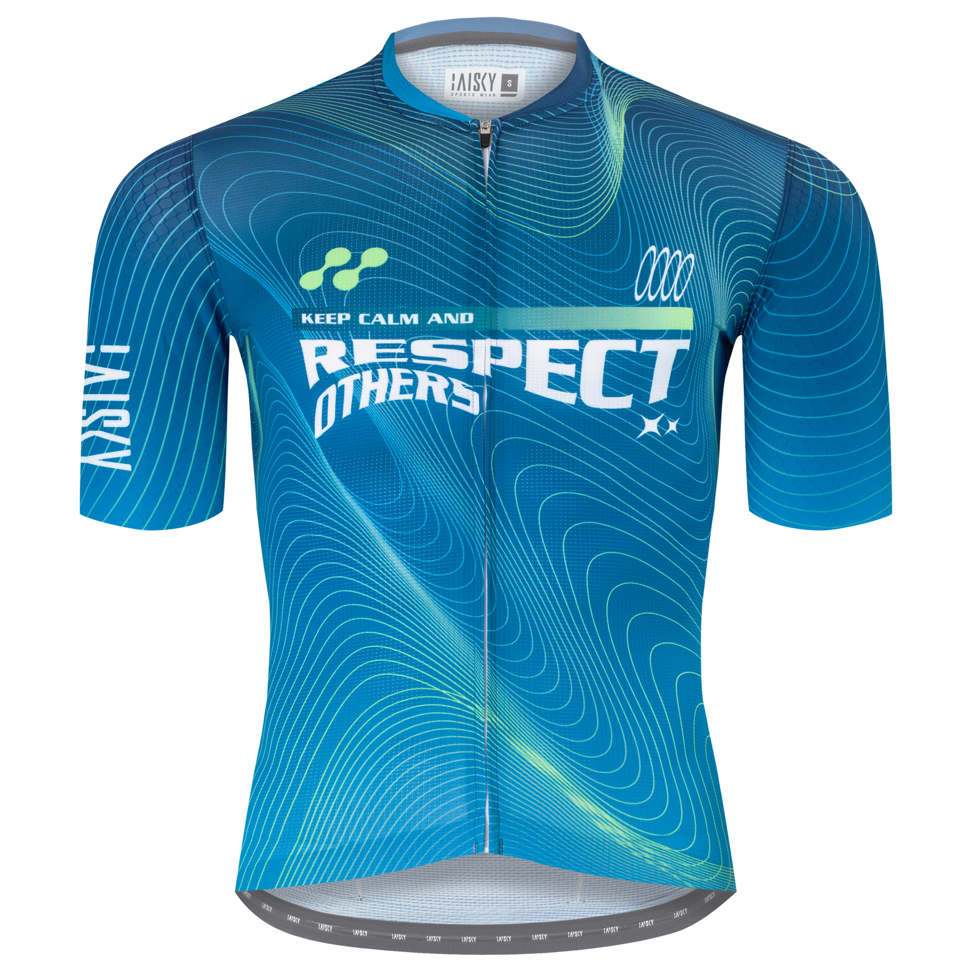 男款空力短車衣 克制 藍