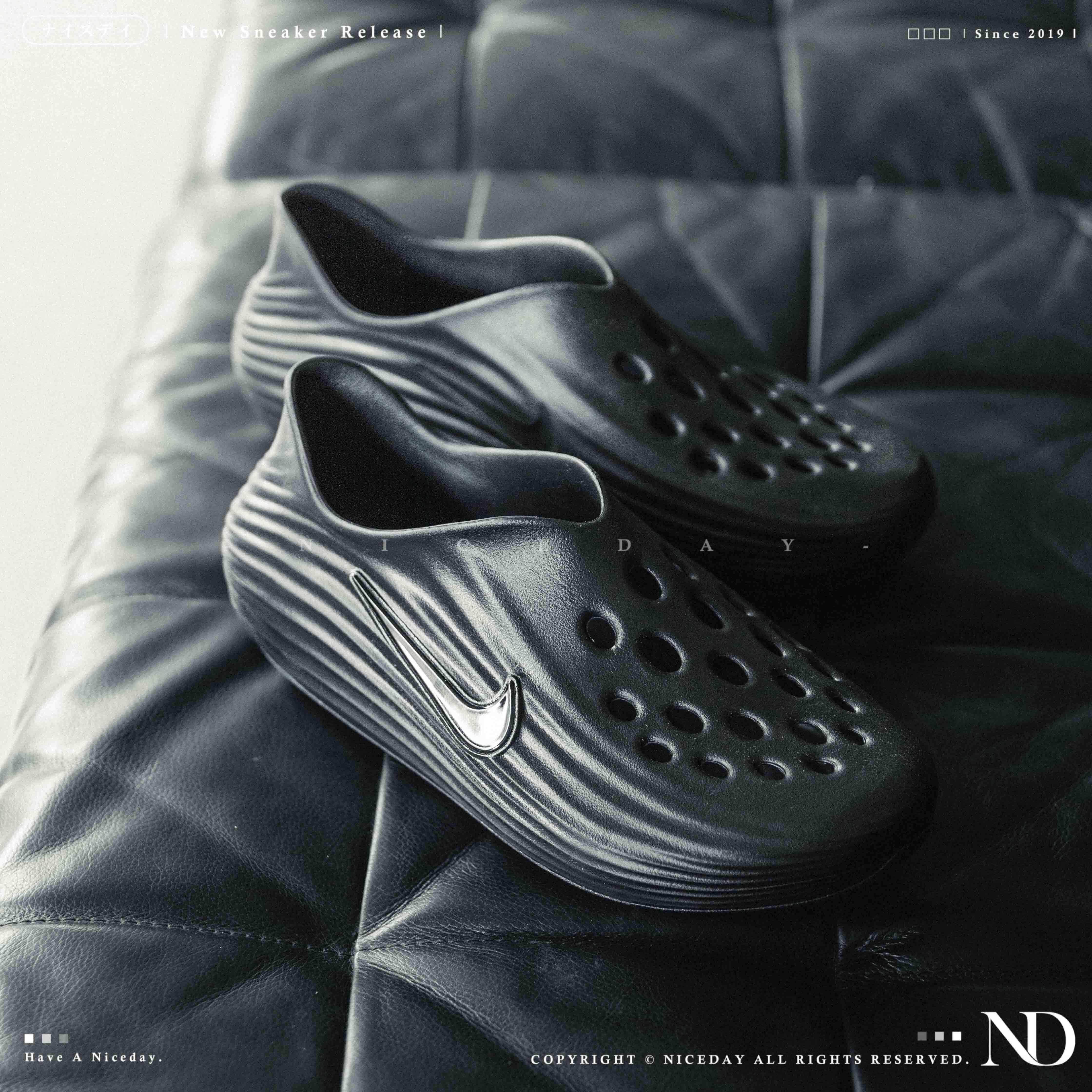 NICEDAY 代購 Nike ReactX Rejuven 8 洞洞鞋 黑色 黑灰 黑魂 灰 黑 男鞋 拖鞋 HV5060-001