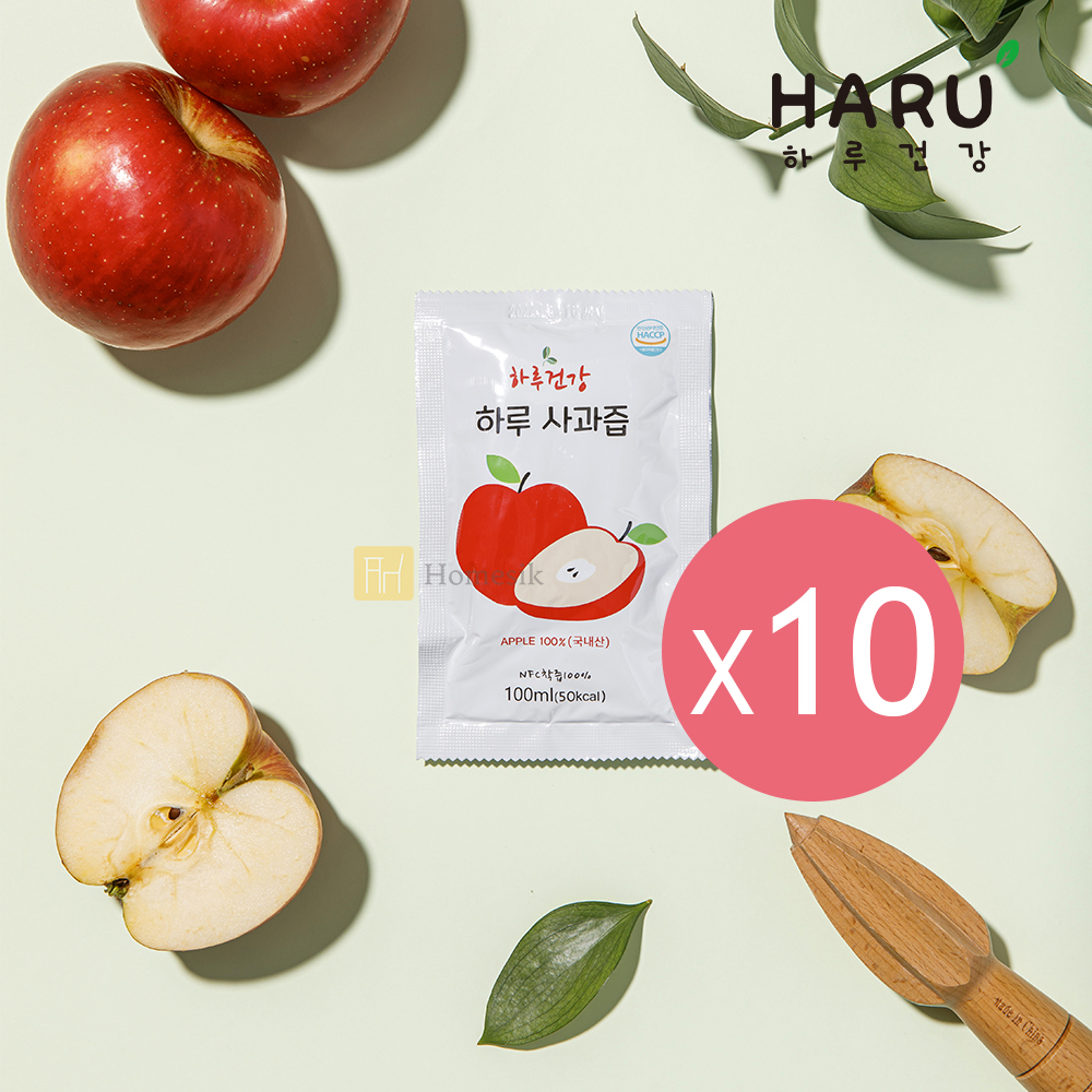韓國100% NFC 純蘋果汁 100ml x 10包裝