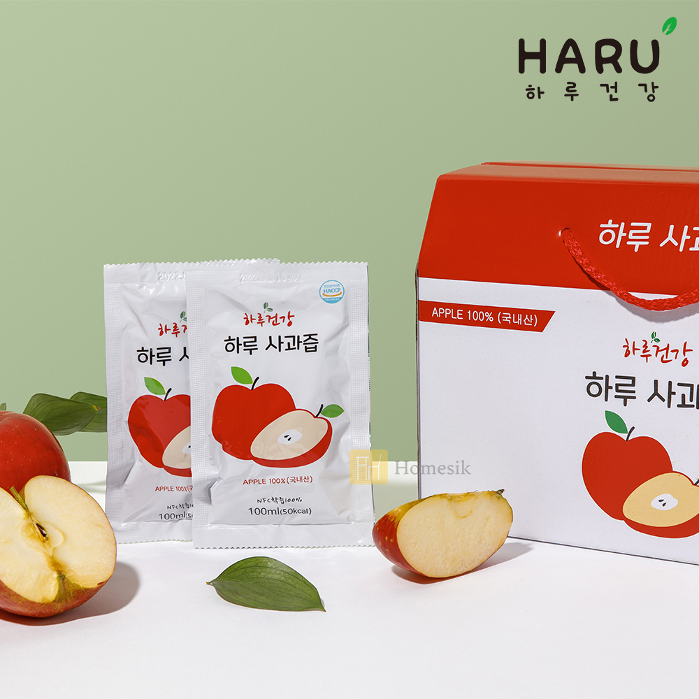 韓國100% NFC 純蘋果汁禮盒裝 100ml x 30包裝