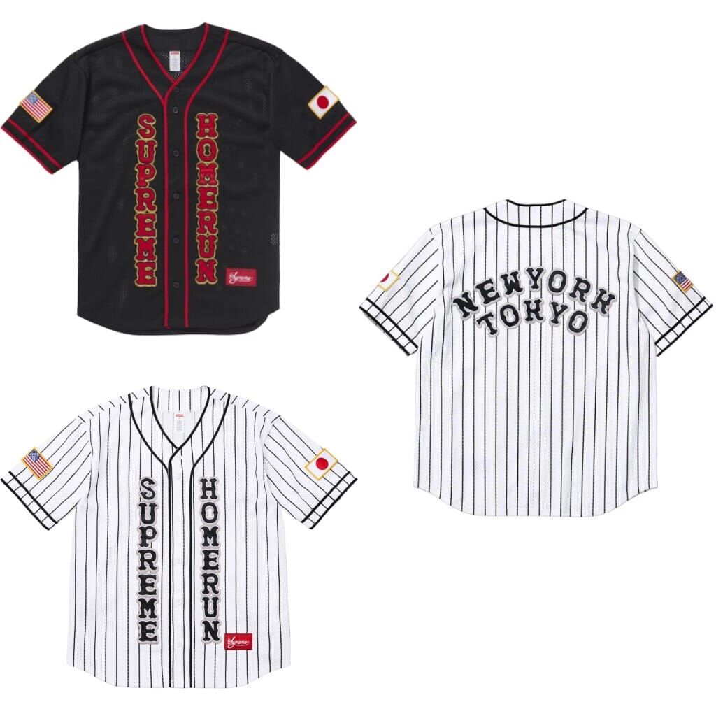 [現貨] Supreme SS25 Homerun Jersey| (Black / Stripe)