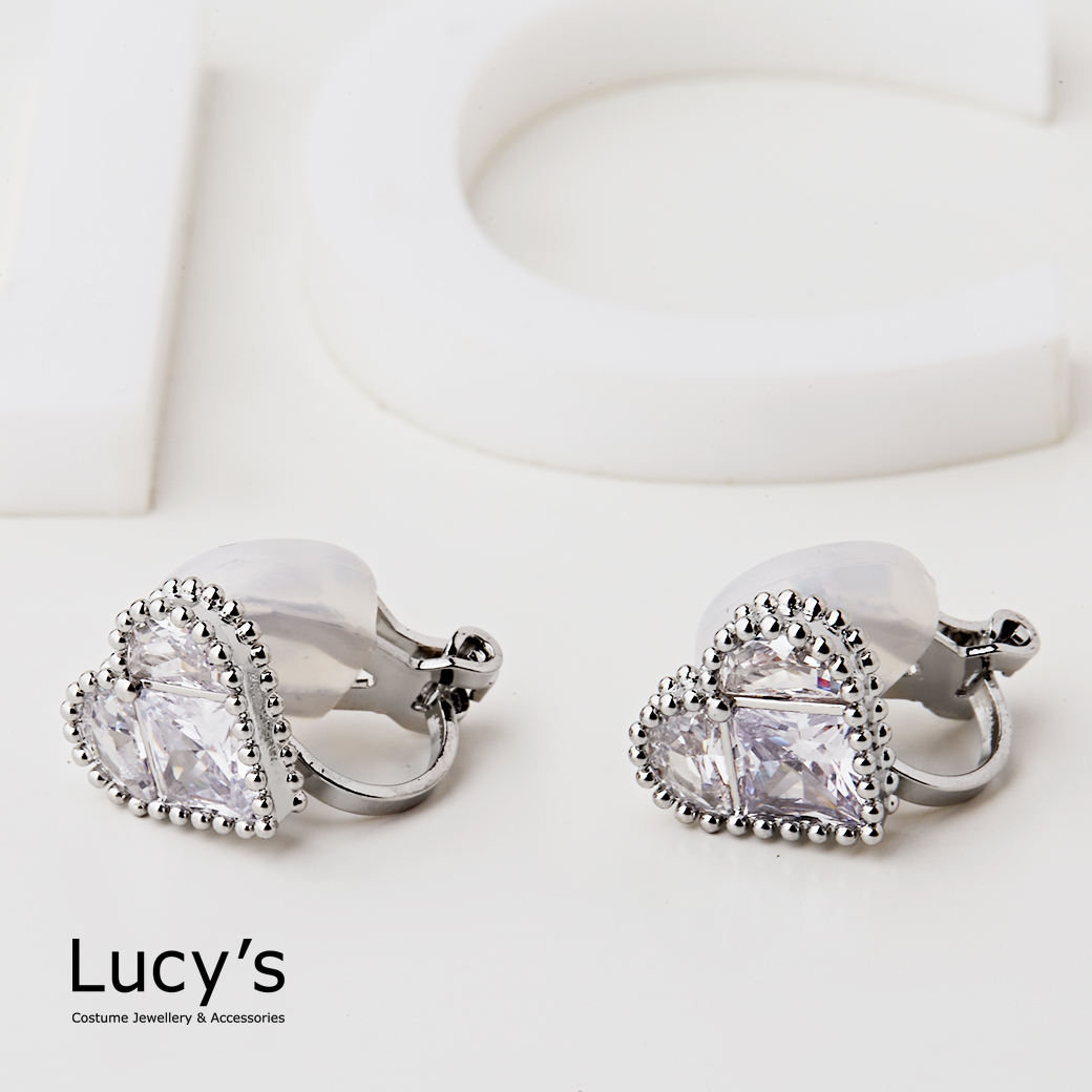 閃耀甜心 夾式耳環 (二色) (122466/122467)