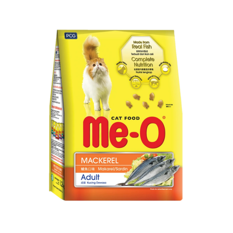 (箱購) Me-O 乾貓糧 鮪魚/鯖魚/海鮮口味 1.2kgX6入/箱
