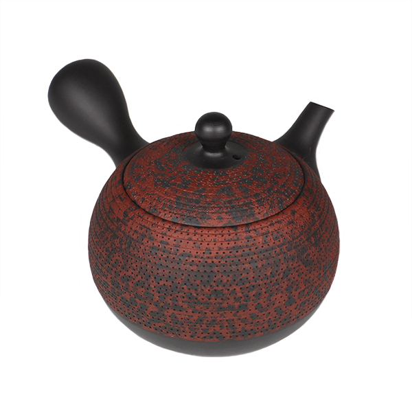 【昭萌】黑泥圓輪松皮 橫手急須0.18L