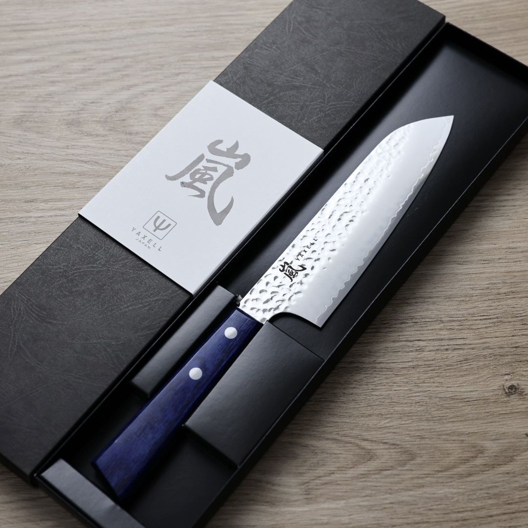 YAXELL 嵐 蒼之風 三德 165mm AUS10 鎚目