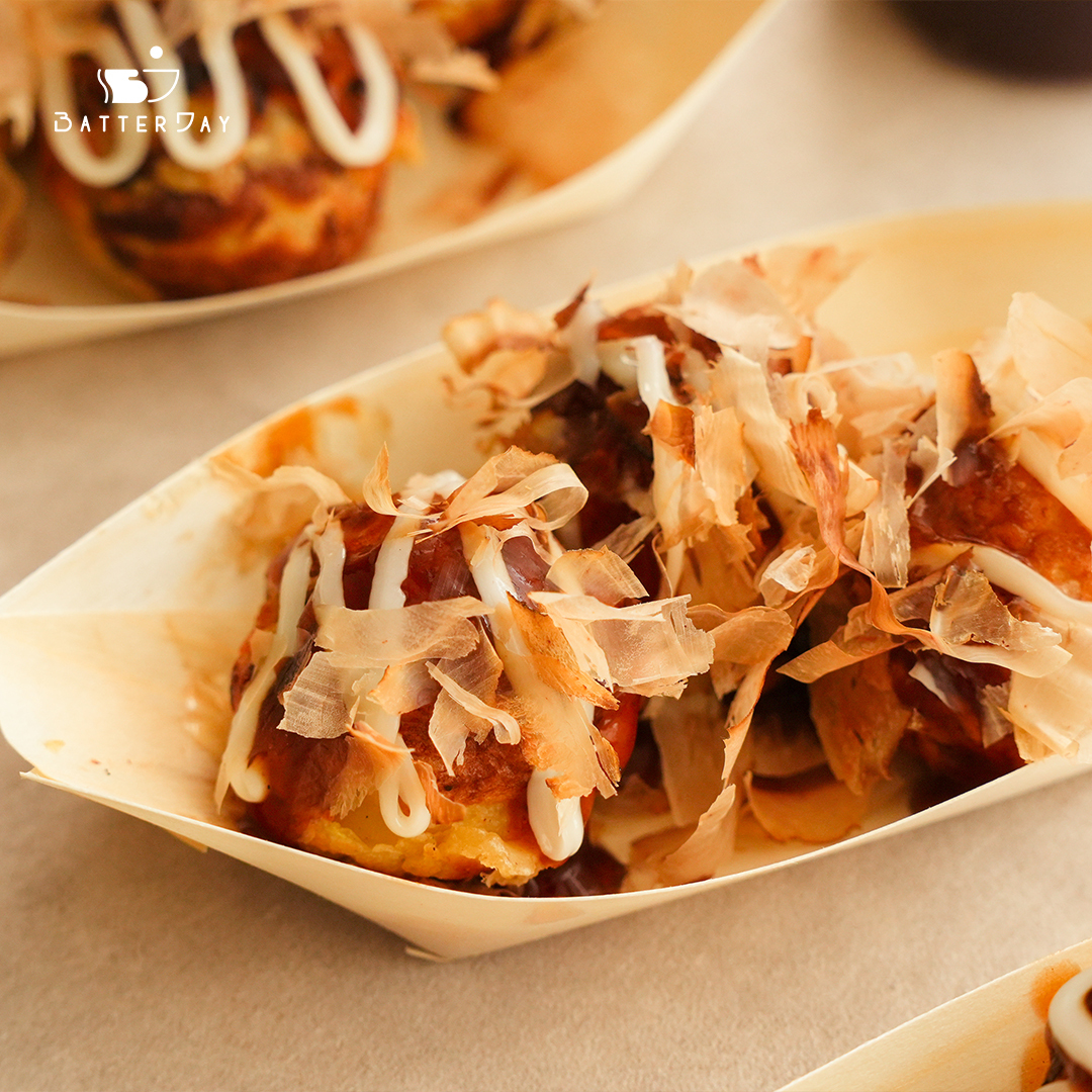 “焙日章魚燒粉做的章魚燒”