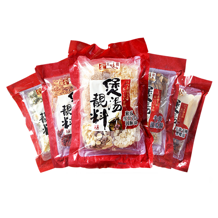 美味棧 煲湯靚料5連包裝優惠套裝 635g