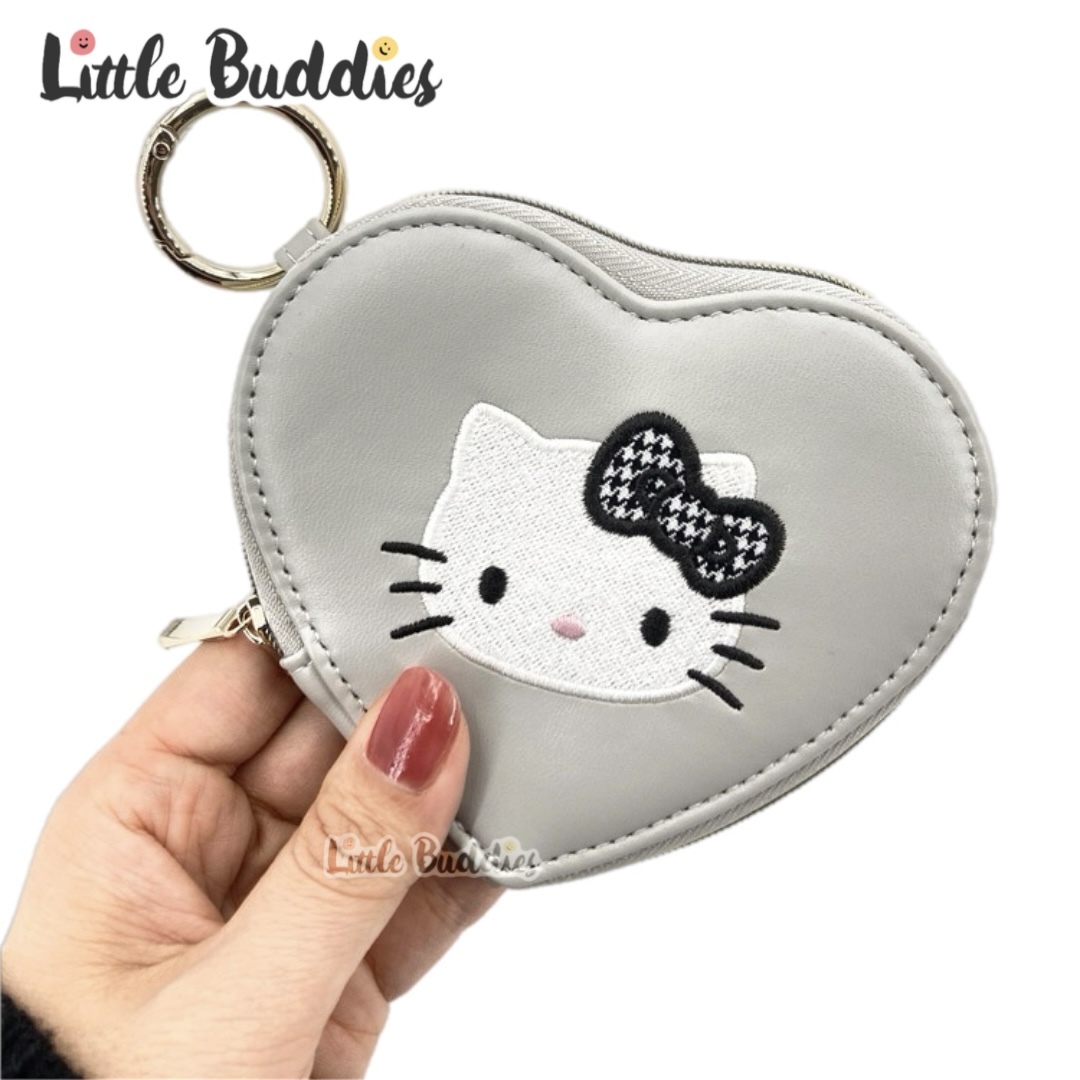 日本 Sanrio 心心車線刺繡 心形散紙包