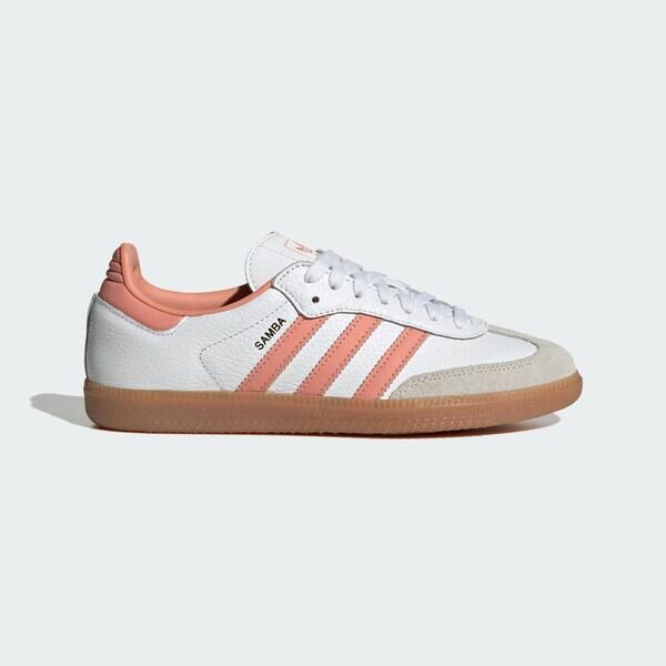 Adidas Samba OG W IG5932 女 運動休閒鞋 復古 德訓鞋 舒適 百搭 膠底 白 橘