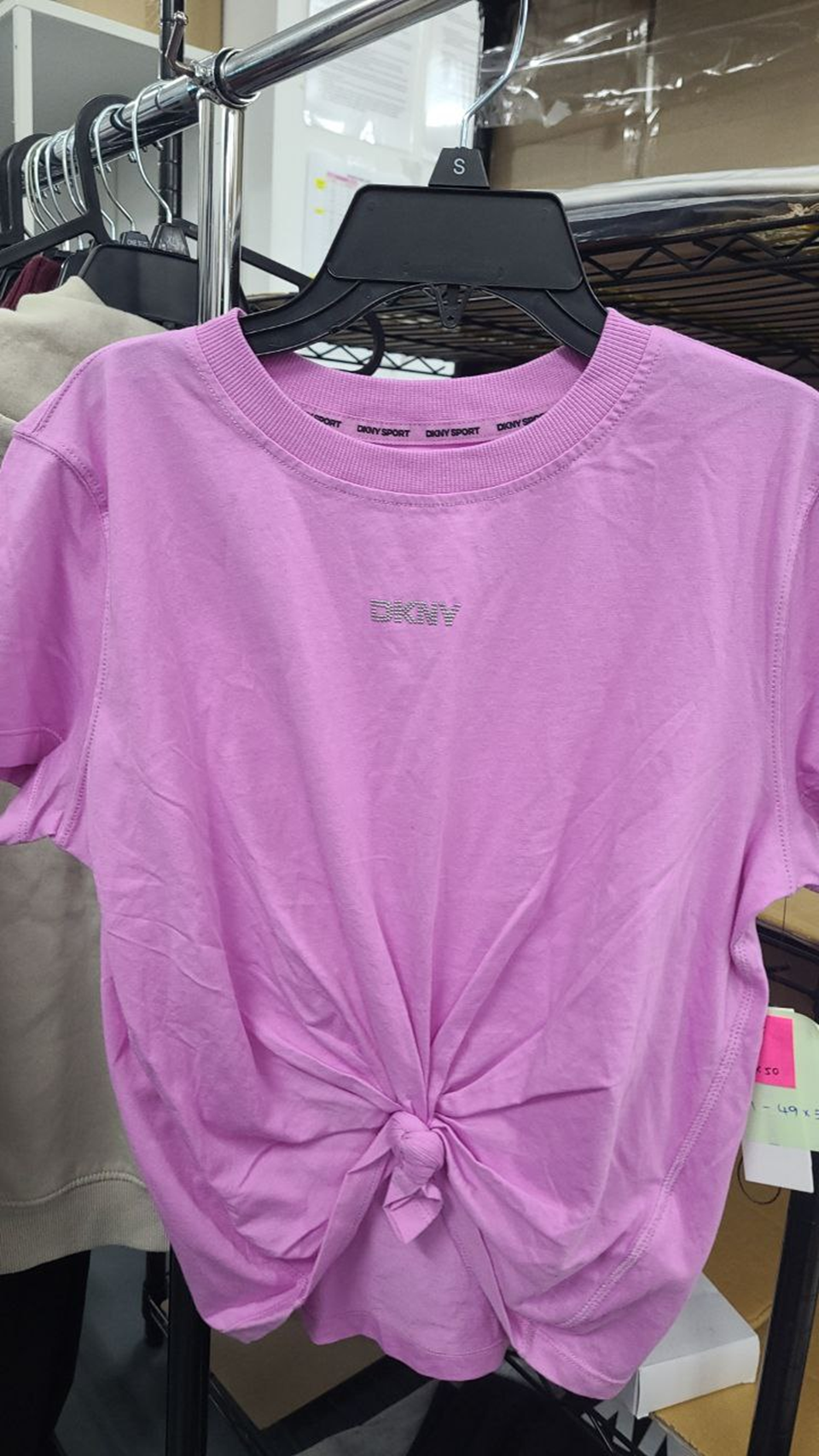 [S] DKNY FUCHSIA SKY DP5T9994 SMALL BLING LOGO TOP, 755403076618 (SD1418)