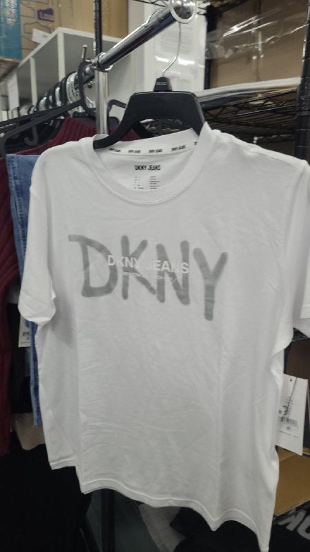 [S] DKNY WHITE DJ4T1292 DKNY JEANS NEW YORK CITY CIRCA 1989 PRINT T-SHIRT, 755403707178 (SD1416)