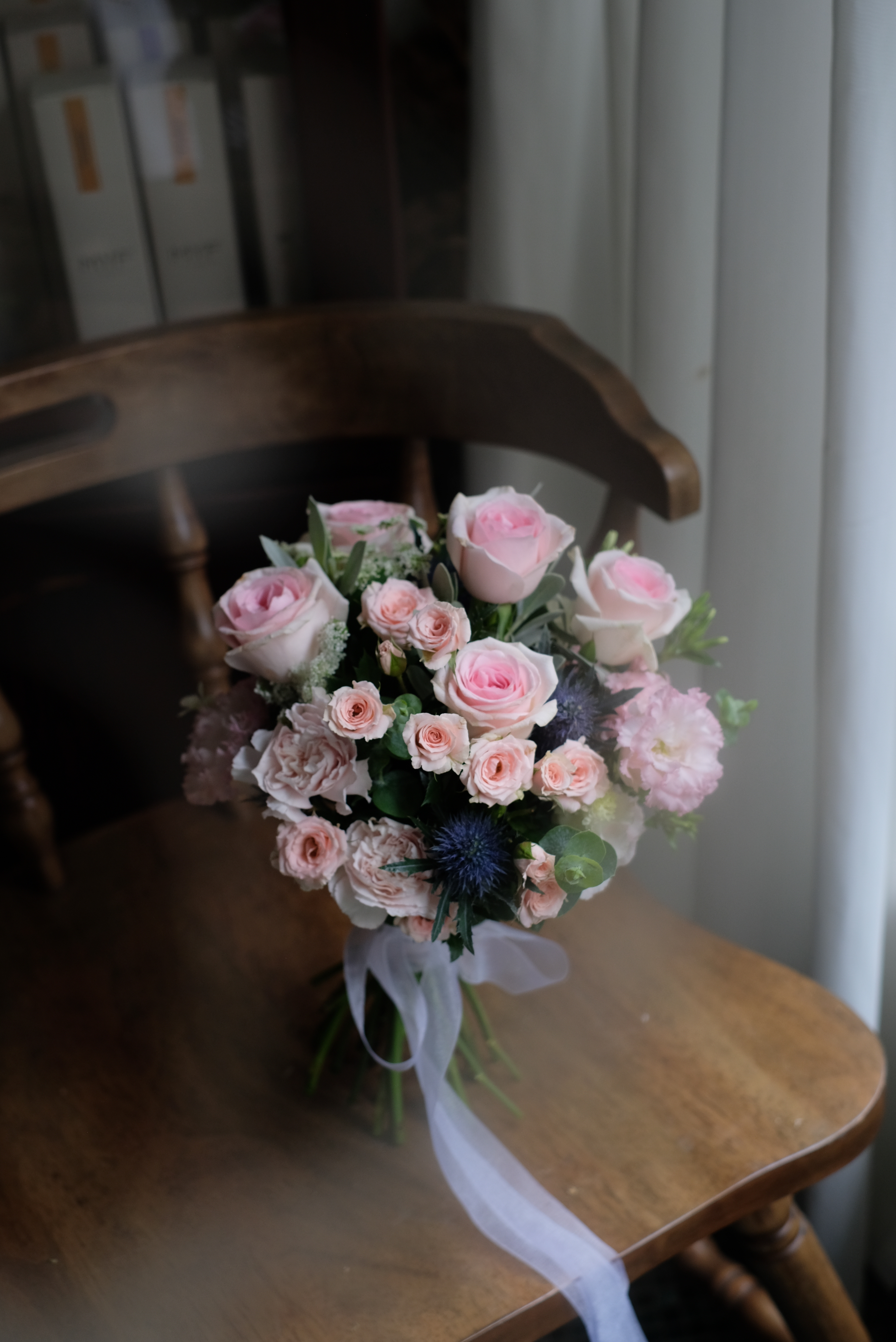 粉紅泡泡｜經典圓形捧花