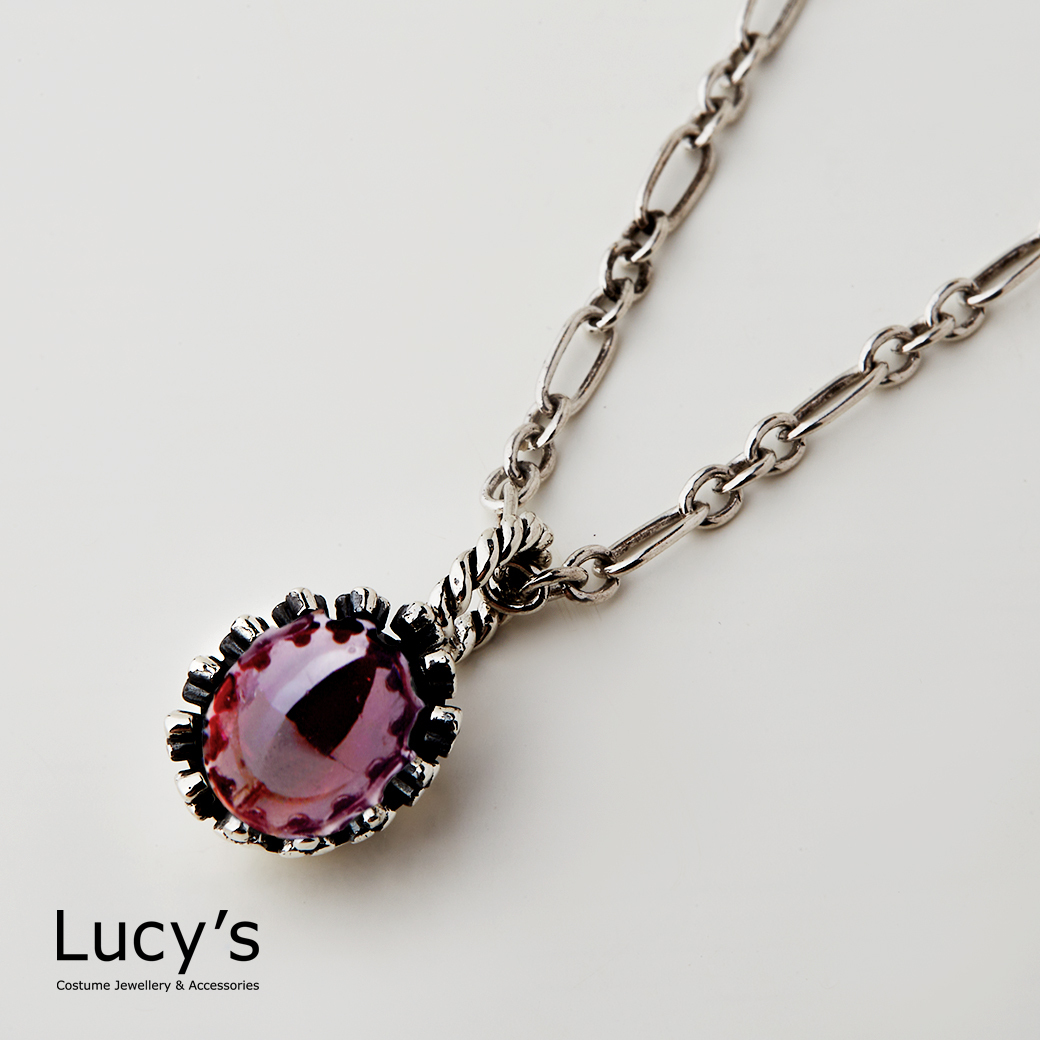 Lucy's-守護石項鍊｜925純銀石榴石項鍊(124982)