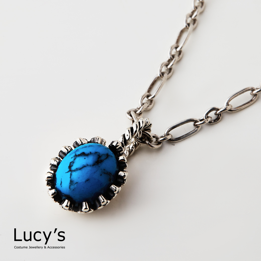 Lucy's-守護石項鍊｜925純銀綠松石項鍊(124983)