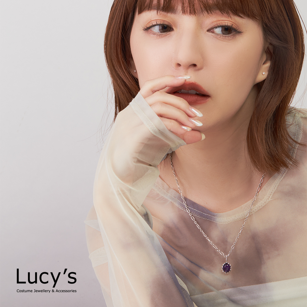 Lucy's-守護石項鍊｜925純銀紫水晶項鍊(124984)