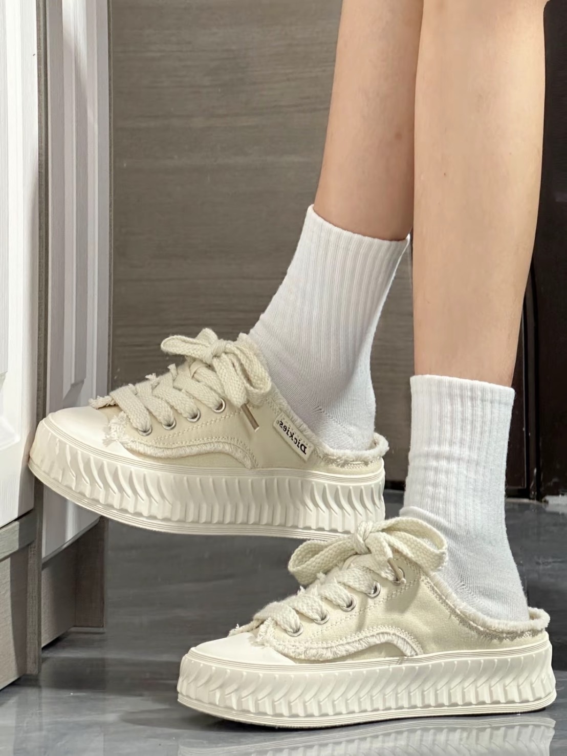 DICKIES 解構 厚底 餅乾 懶人拖