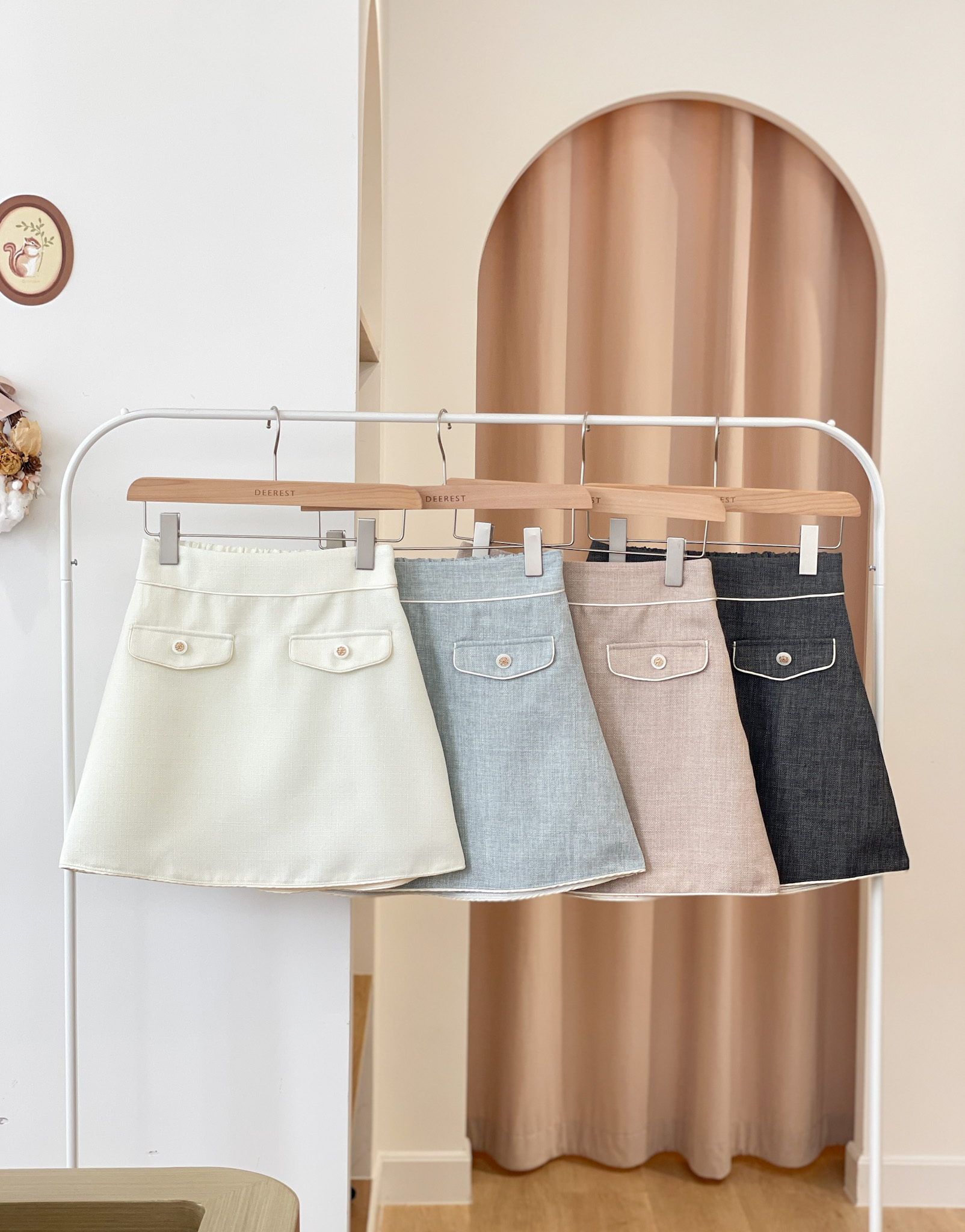 SK549【Dailideer】Clementine Tweedy Mini Skirt