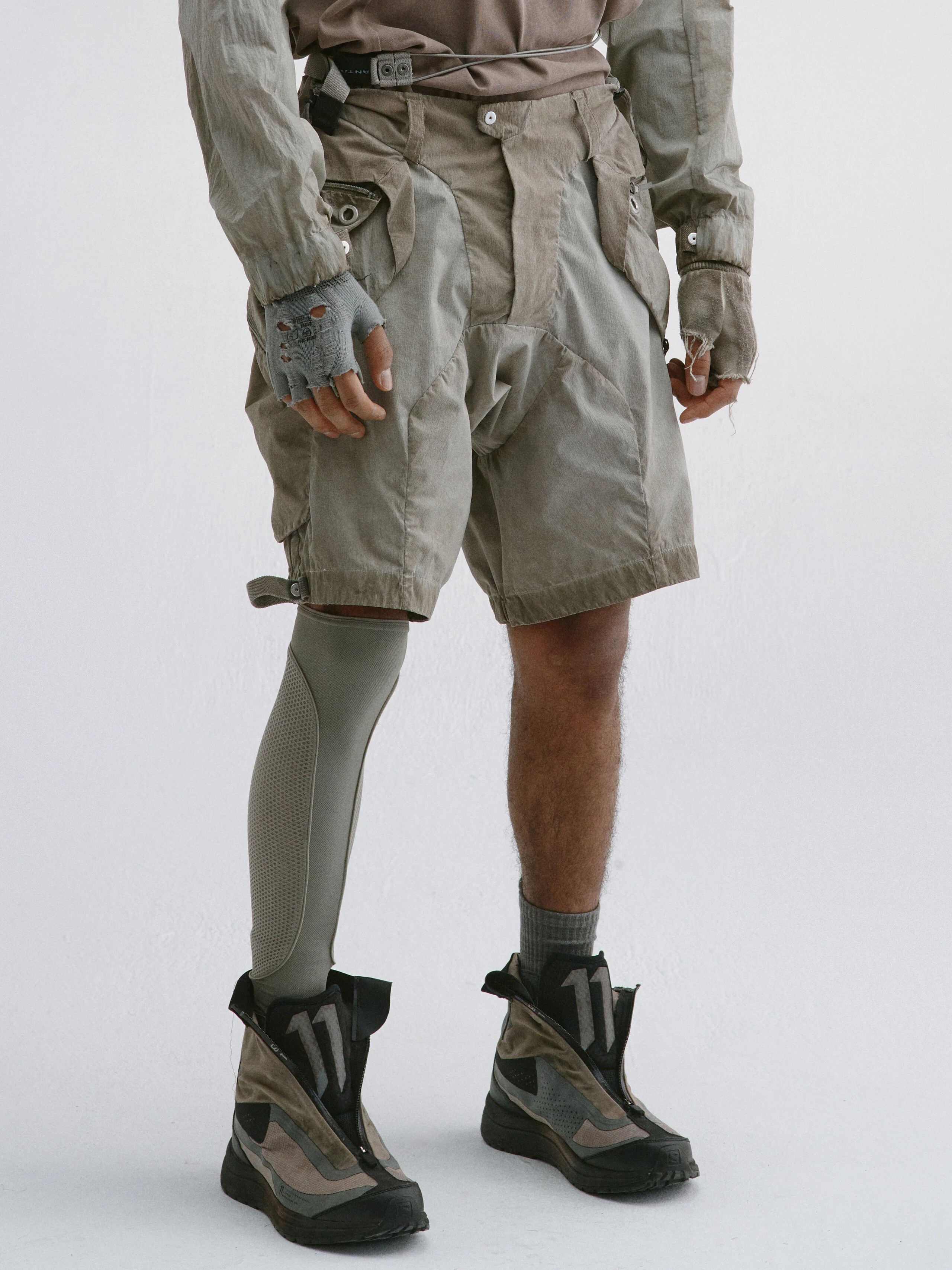 【Focus Store】現貨 Hamcus SS25 DUSZEN SFS / Float-Load Cargo Shorts 短褲 棕綠 ZM02325-1(DB)