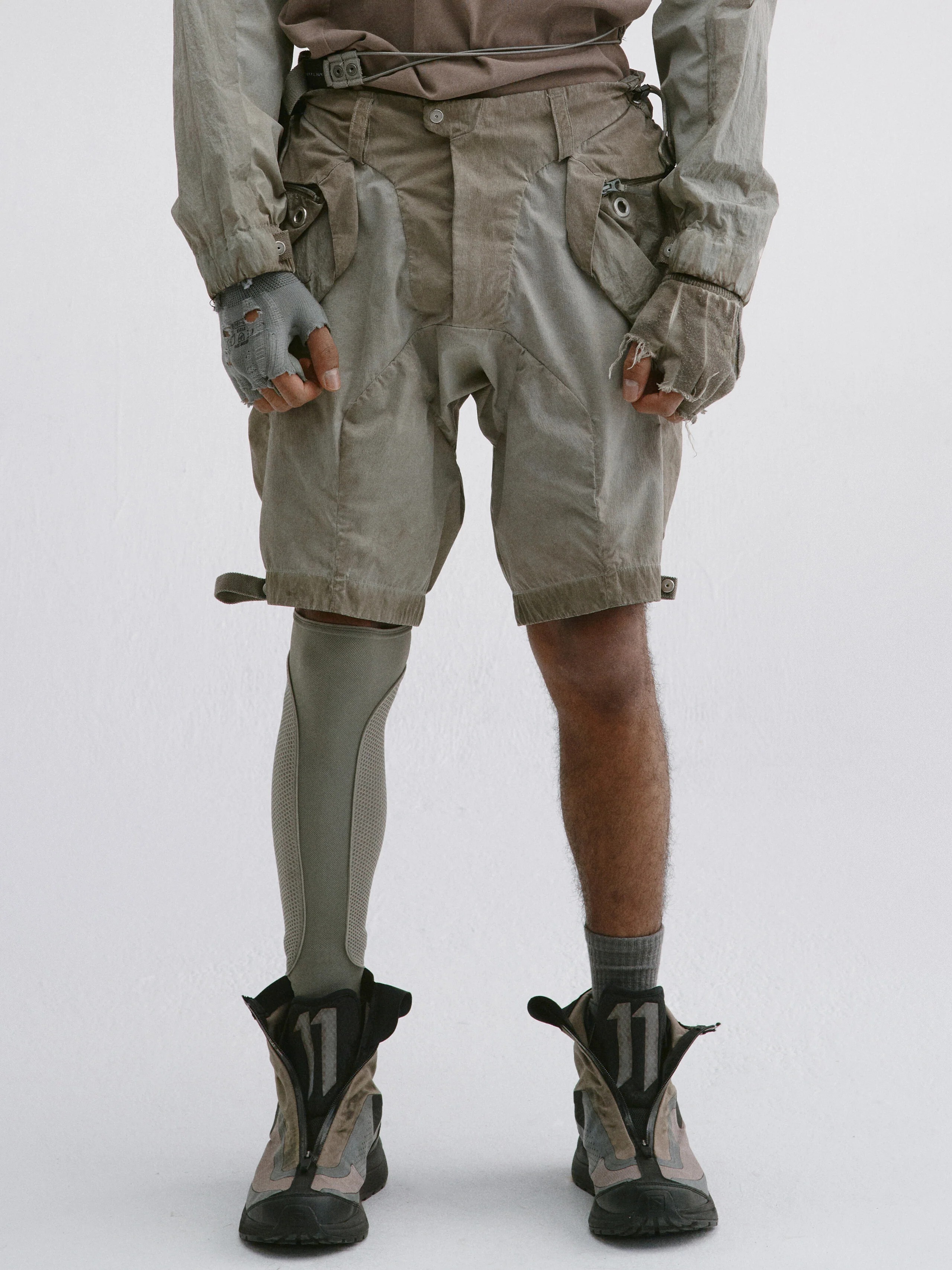 【Focus Store】現貨 Hamcus SS25 DUSZEN SFS / Float-Load Cargo Shorts 短褲 棕綠 ZM02325-1(DB)