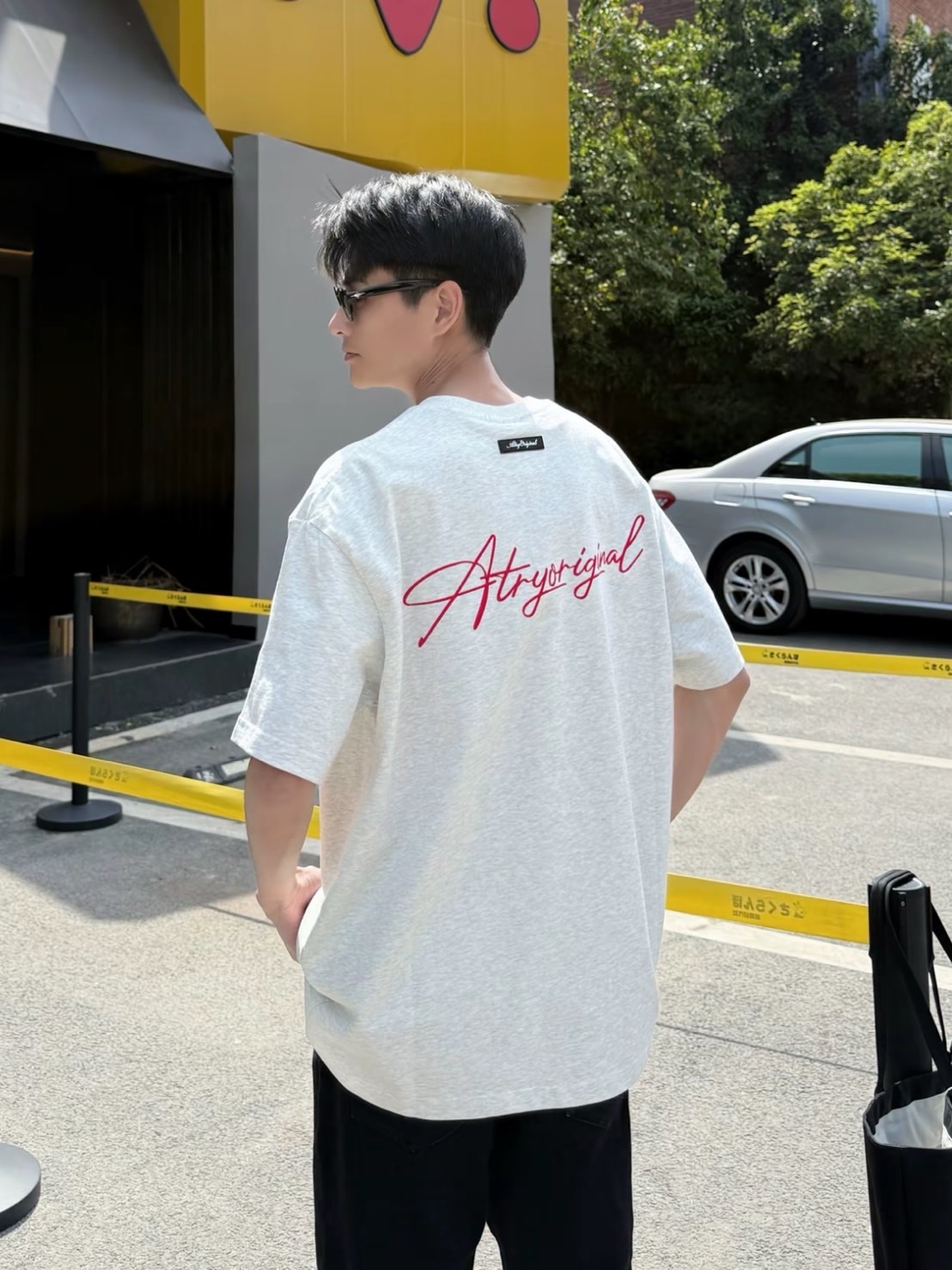 ATRY 美式復古草寫刺繡系列 短袖