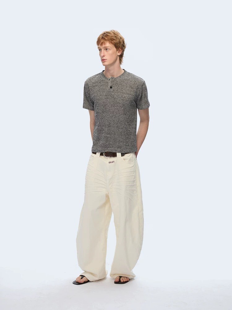 TZ 亨利 設計感 上衣 #短袖