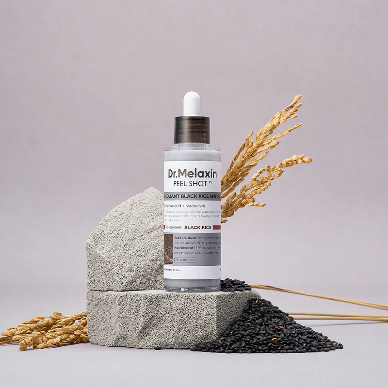 現 貨丨韓國 Dr. Melaxin Peel Shot 大米去角質柔膚精華 80ml丨黑米去角質柔膚精華 80ml丨套裝