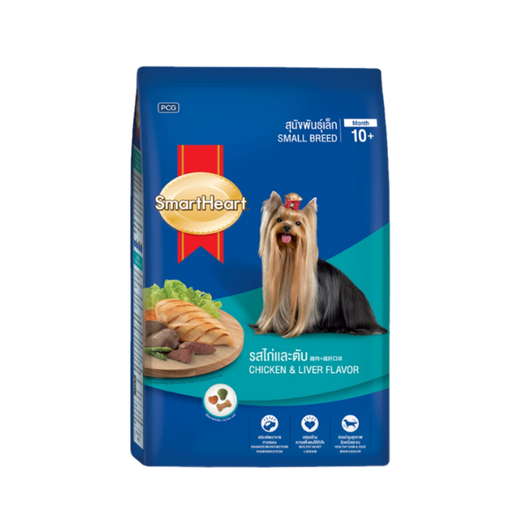 (箱購) SmartHeart 犬糧-小型犬配方 牛肉/雞肉+雞肝口味_2.7kgX4入/箱