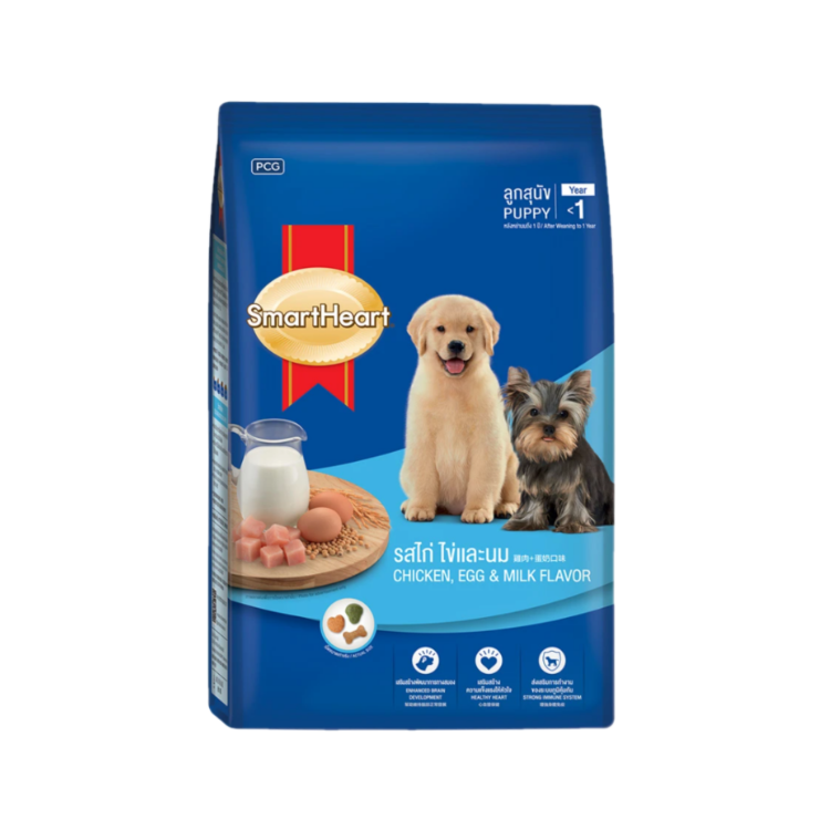 (箱購) SmartHeart 犬糧-幼犬配方 牛肉+牛奶/雞肉+蛋奶口味_2.7kgX4入/箱