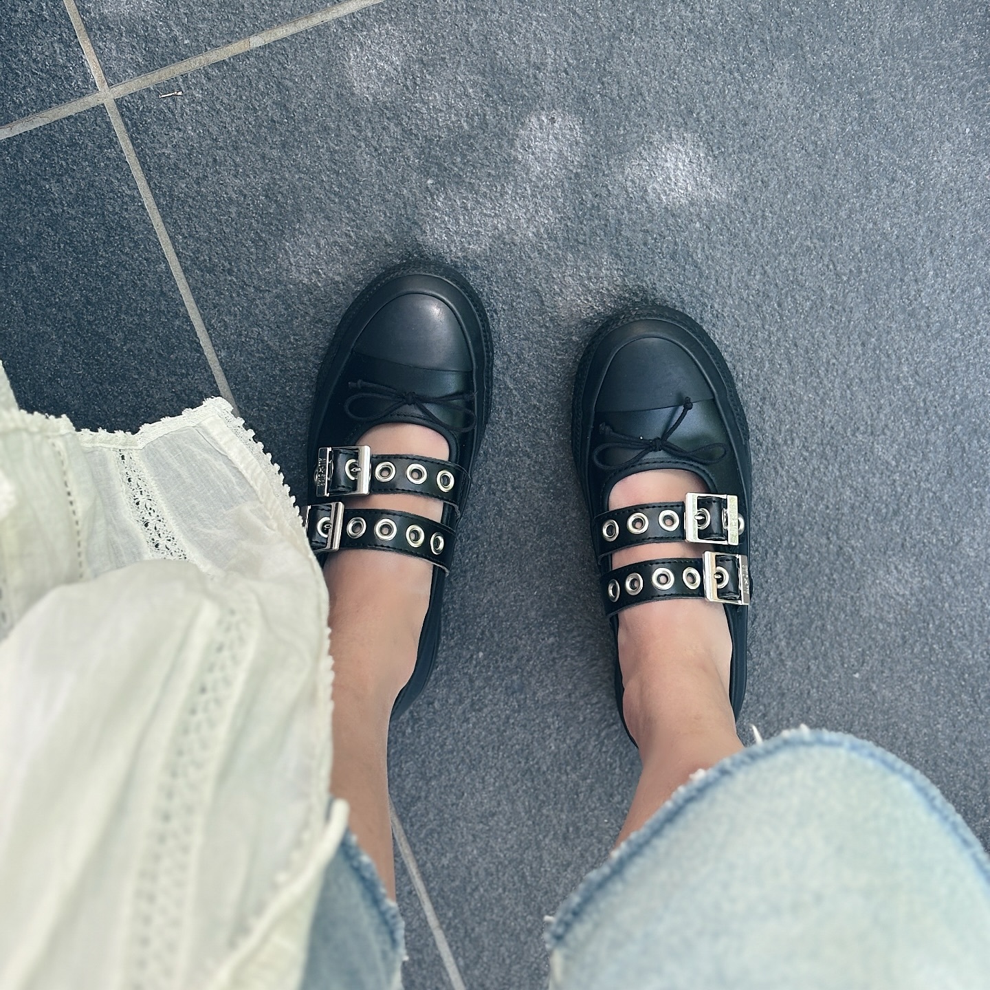 Converse All Star BL Manyeyelets OX 日本限定 黑色 蝴蝶結 龐克 銀扣 瑪莉珍鞋 31315100