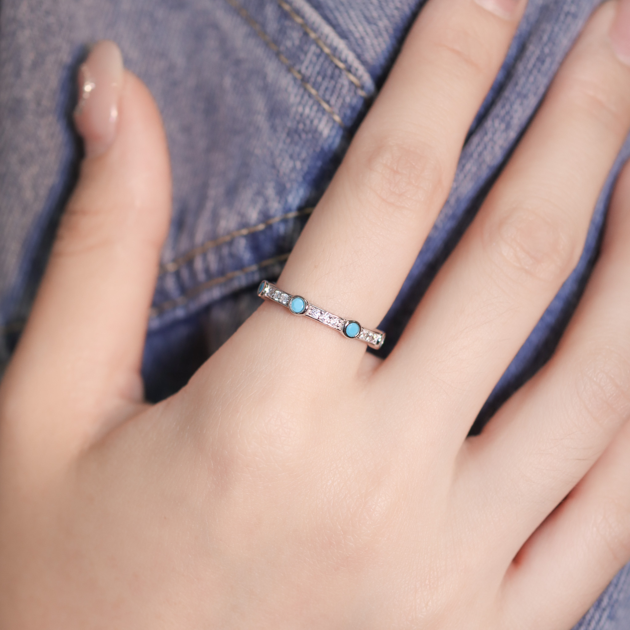 | 925銀 | 秘綠之境戒指 | RI0874 |